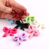 Simple Colorful Big Bow with Hanging Hole Beads Acrylic Pendant Diy Handmade Necklace