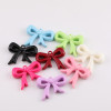 Simple Colorful Big Bow with Hanging Hole Beads Acrylic Pendant Diy Handmade Necklace