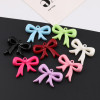 Simple Colorful Big Bow with Hanging Hole Beads Acrylic Pendant Diy Handmade Necklace