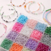 4mm Cream Glass Rice Beads Loose Round Beading Accessories Handmade Diy Bracelet Earrings