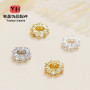 14k Gold-filled High Color Retention Zirconium Wheel-shaped Bracelet Spacer Accessories