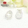 14k Gold-filled Color-preserving Micro-paved Zircon Crystal Gourd Bead Pendant