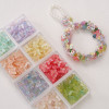 Glass Color-coated Butterfly Color-preserving Small Pendant Handmade Diy Bracelet Mobile