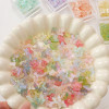 Glass Color-coated Butterfly Color-preserving Small Pendant Handmade Diy Bracelet Mobile