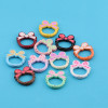 Candy Paint Color Polka Dot Bow Spring Ring Buckle Bag Bracelet Decorative Hanging Key