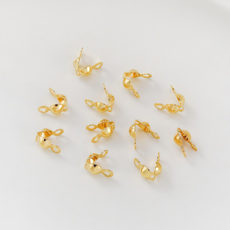 Gold Double Buckle Bracelet, Bean Bag Diy Jewelry, Fixed Bead Clip Wire, Ear Bag