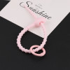 Colorful Silicone Tie with Spring Ring Data Cable Storage Key Chain Diy Bag Lanyard