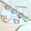 Candy Color Painted Butterfly Spring Buckle Cute Handmade Diy Backpack Mobile Phone Chain
