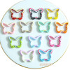 Candy Color Painted Butterfly Spring Buckle Cute Handmade Diy Backpack Mobile Phone Chain