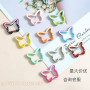 Candy Color Painted Butterfly Spring Buckle Cute Handmade Diy Backpack Mobile Phone Chain