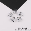 Transparent Black Polka Dot Bow Love Flower Acrylic Pendant Diy Handmade Bracelet Beaded