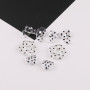 Transparent Black Polka Dot Bow Love Flower Acrylic Pendant Diy Handmade Bracelet Beaded