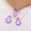Candy Color Small Flower Gourd Buckle Carabiner Plastic Hook Diy Key Chain Pendant