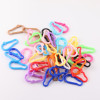 Candy Color Small Flower Gourd Buckle Carabiner Plastic Hook Diy Key Chain Pendant