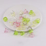 18*14mm Transparent Lily of the Valley Flower Windbell Acrylic Bell Lace Pendant Diy