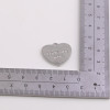 Simple English Letters Love Heart-shaped Alloy Pendant Diy Production Necklace Decoration