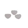 Simple English Letters Love Heart-shaped Alloy Pendant Diy Production Necklace Decoration