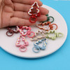 Creative Paint Painted Christmas Tree Spring Buckle Jewelry Accessories Keychain Bag