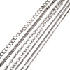 Mixed Metal Chain O-shaped Dense Grinding Thin Aluminum Cross Diy Luggage Clothing