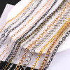 Mixed Metal Chain O-shaped Dense Grinding Thin Aluminum Cross Diy Luggage Clothing
