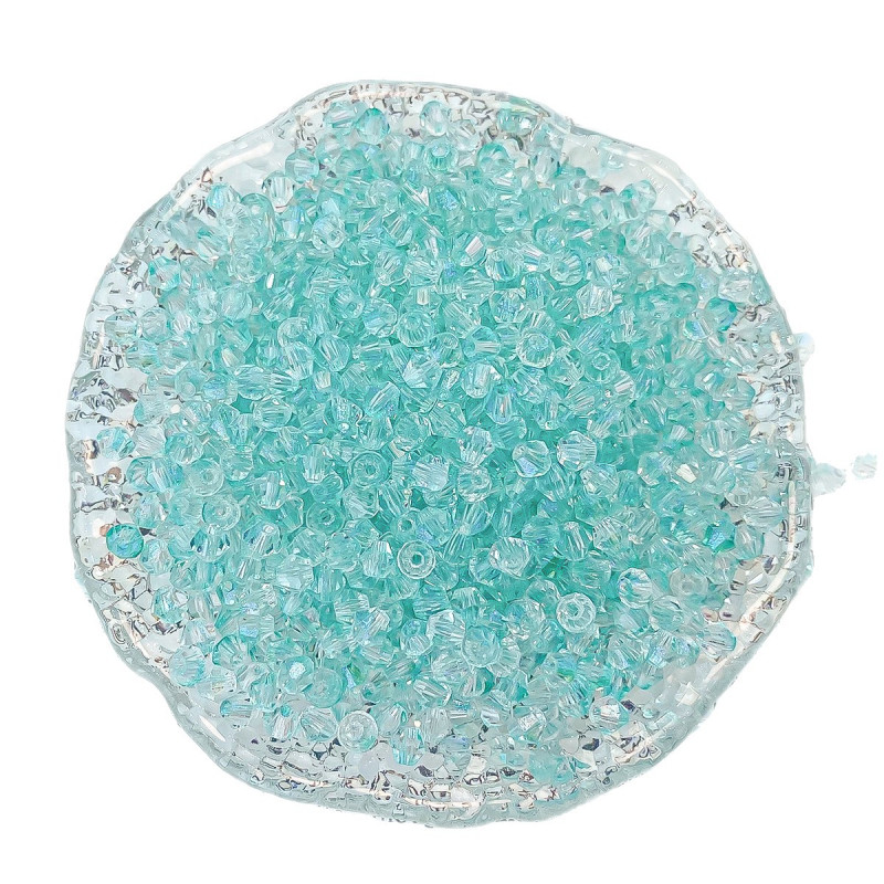 4mm Double-pointed Rhombus Crystal Door Curtain Loose Beads Bracelet with Diy Jewelry