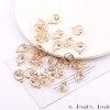 Mixed Style Simple Diamond-encrusted Flower Love Pendant Diy Handmade Bracelet Necklace