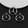 Simple Hollow Imitation Mercedes-benz Car Logo English Letter Alloy Pendant Diy Car