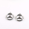 Simple Hollow Imitation Mercedes-benz Car Logo English Letter Alloy Pendant Diy Car