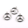 Simple Hollow Imitation Mercedes-benz Car Logo English Letter Alloy Pendant Diy Car