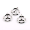 Simple Hollow Imitation Mercedes-benz Car Logo English Letter Alloy Pendant Diy Car