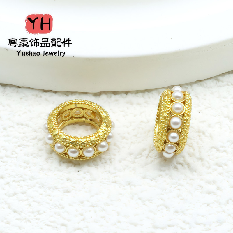 Sand Gold Color-preserving Running Ring Qiankun Circle Red Rope Braided Diy Bracelet