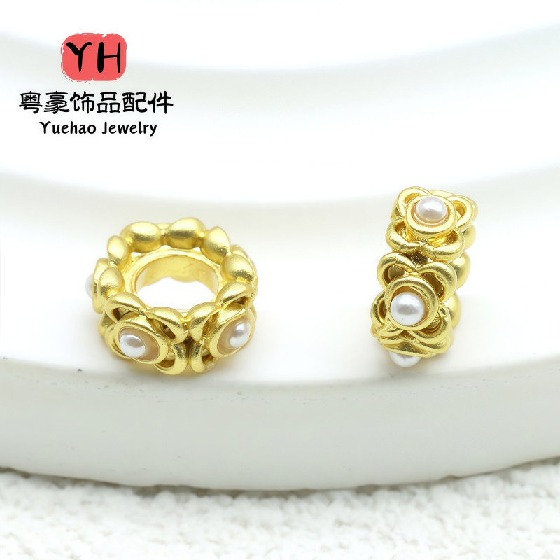Sand Gold Color-preserving Running Ring Qiankun Circle Red Rope Braided Diy Bracelet
