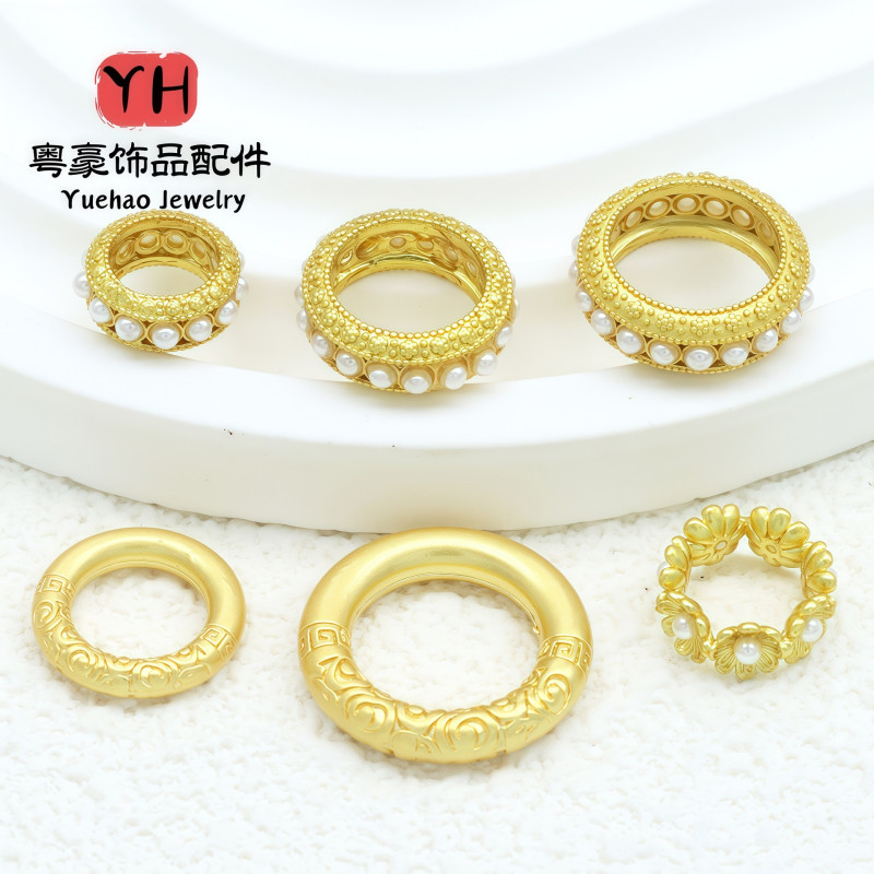 Sand Gold Color-preserving Running Ring Qiankun Circle Red Rope Braided Diy Bracelet
