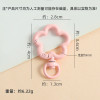 Candy Color Painted Flower Spring Buckle Handmade Diy Keychain Mobile Phone Chain