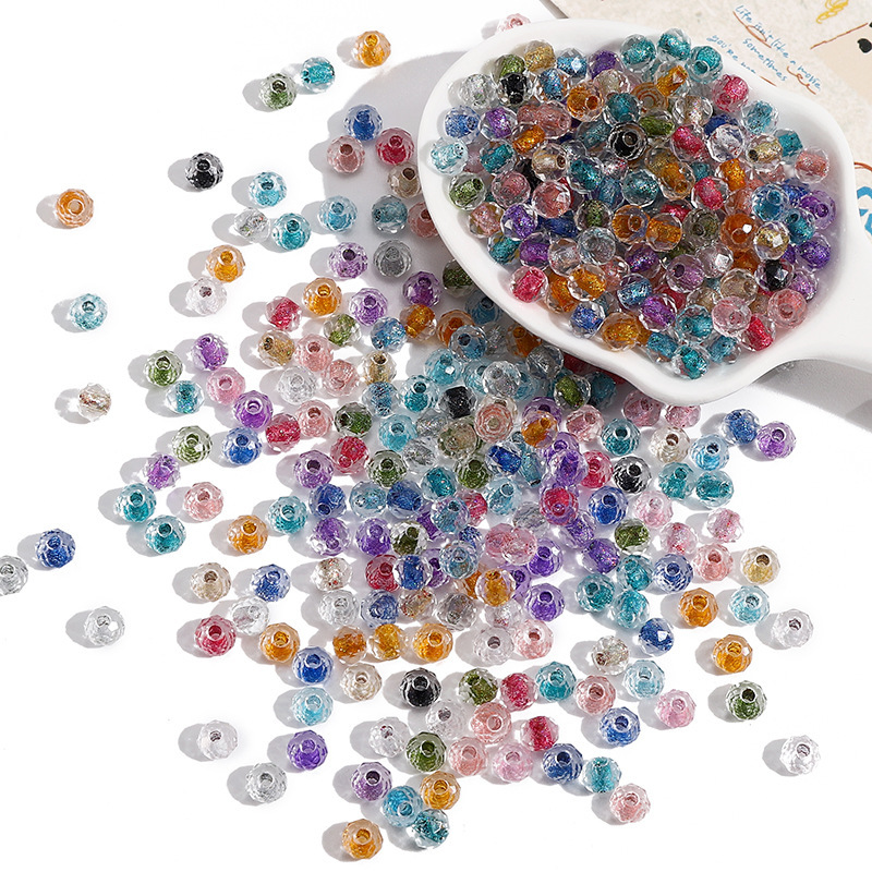 4mm Domestic High-quality Glass Rice Beads Flat Gypsophila Beading Handmade Diy Bracelet
