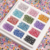 4mm Domestic High-quality Glass Rice Beads Flat Gypsophila Beading Handmade Diy Bracelet
