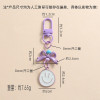 Candy Color Door Knot Bow Smiling Girl Cute Mobile Phone Chain Keychain Handmade Diy