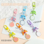 Candy Color Door Knot Bow Smiling Girl Cute Mobile Phone Chain Keychain Handmade Diy