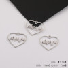 Simple Irregular Hollow Flower Love Sun Face-shaped Pendant Diy Handmade Necklace Alloy