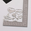 Simple Irregular Hollow Flower Love Sun Face-shaped Pendant Diy Handmade Necklace Alloy
