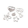 Simple Irregular Hollow Flower Love Sun Face-shaped Pendant Diy Handmade Necklace Alloy