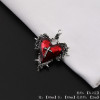 European and American Retro Cross Love Thorns Rose Alloy Pendant Diy Handmade Necklace