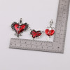 European and American Retro Cross Love Thorns Rose Alloy Pendant Diy Handmade Necklace