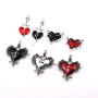 European and American Retro Cross Love Thorns Rose Alloy Pendant Diy Handmade Necklace