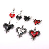 European and American Retro Cross Love Thorns Rose Alloy Pendant Diy Handmade Necklace