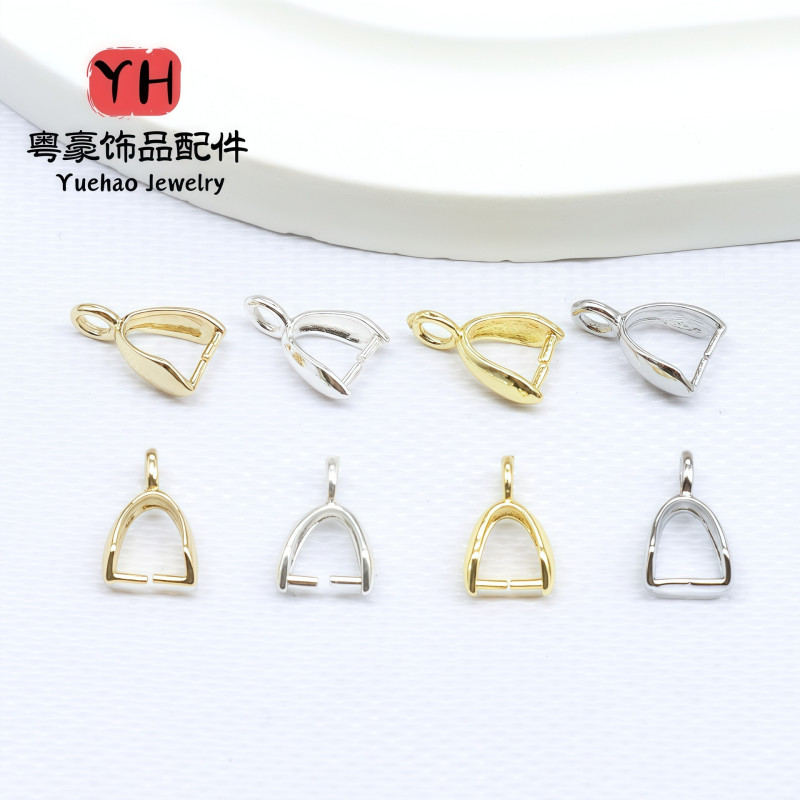 14k Gold-filled Color-preserving Pendant Buckle Melon Seed Clip Jade Accessories Diy