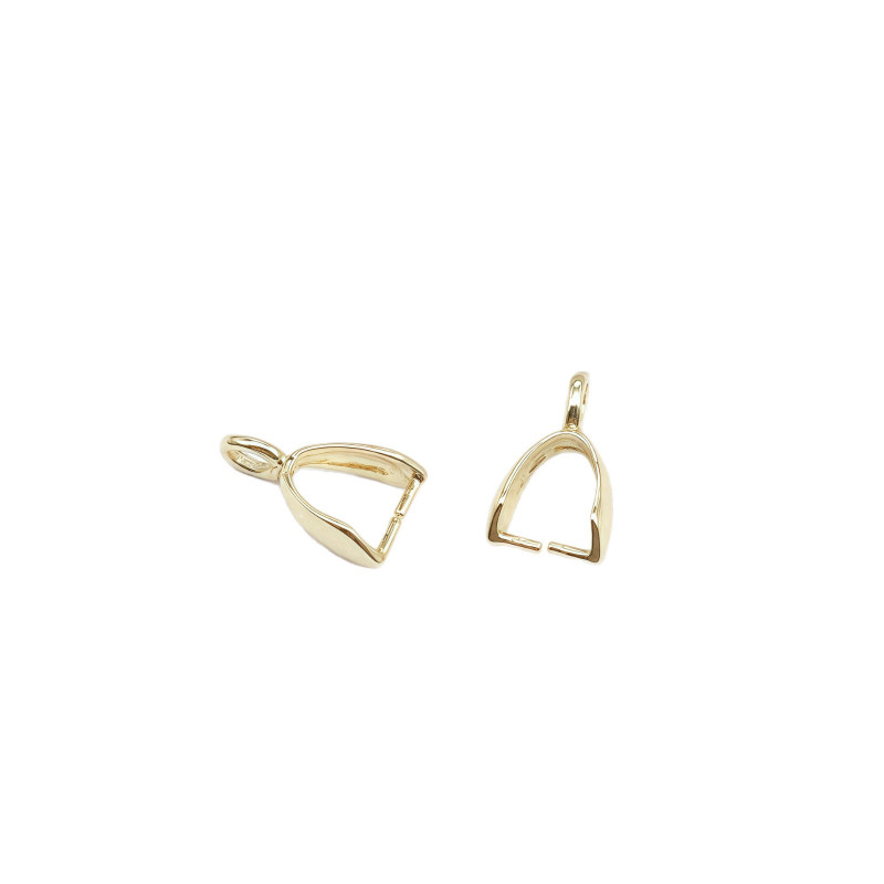 14k Gold-filled Color-preserving Pendant Buckle Melon Seed Clip Jade Accessories Diy