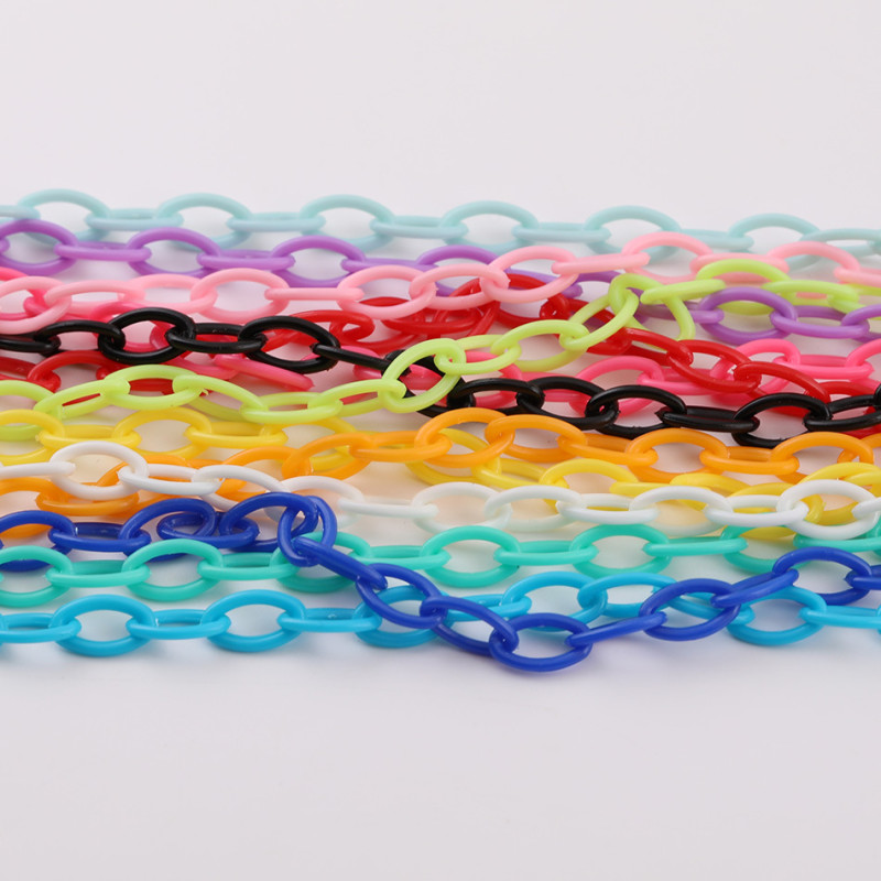 50cm Long Acrylic Candy Color Closed Chain O-shaped Plastic Diy Handmade Bag Water Cup