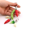 Creative Simulation Vegetable Keychain Pepper Garlic Sweet Potato Pendant Student School