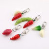 Creative Simulation Vegetable Keychain Pepper Garlic Sweet Potato Pendant Student School
